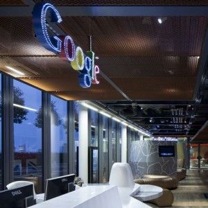 Google Super HQ  by PENSON Google Headquarters Interior, Dezeen Architecture, Google Headquarters, Google Office, Architecture Homes, Startup Office, Fun Office, Office Designs, Creative Office