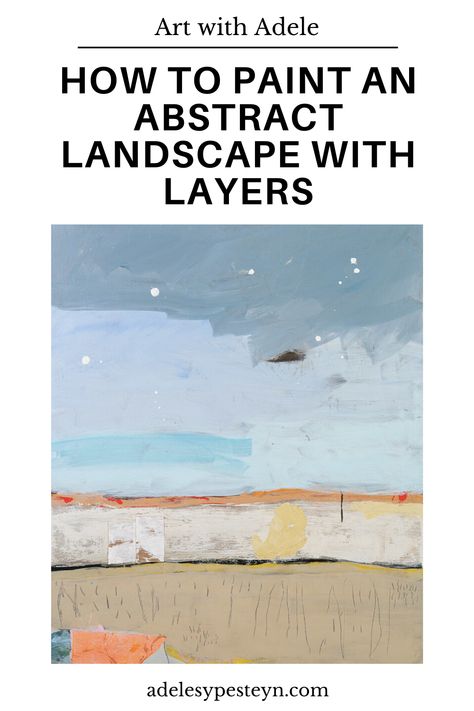 Painting Layers Techniques, Layered Landscape Art, Abstract Layered Art, Digital Abstract Painting, Diy Abstract Landscape Painting, Abstract Layers, Layer Painting Technique, Free Painting, Famous Abstract Art