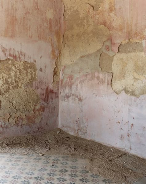 old wall Abonded Houses, Spring Wedding Color Palette, Elsie Green, Distressed Walls, Pastel Sec, Glitter Dust, Old Room, Peeling Paint, Colour Inspiration