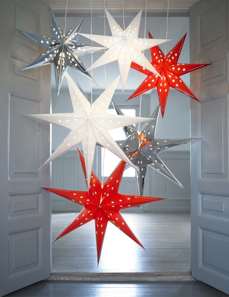 IKEA Christmas | Posted by modernmaggie on October 24, 2012 · 6 Comments Ikea Deco, Ikea Christmas, Star Lights, Lights Hanging, Star Lanterns, Christmas Hacks, Decorating With Christmas Lights, Christmas 2022, Church Decor