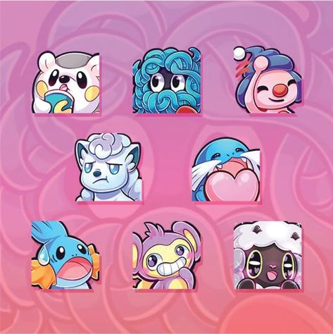 welcome to the door of my gig.
I will do excellent art work for your emote / sub badge,

for emoticon and sub badges I gave size
1000x1000 pixels (emotes & sub-badges)
112x112 pixel (emotes)
72x72 pixels (sub-badges)
56x56 pixel (emotes)
36x36 pixels (sub-badges)
28x28 pixel (emotes)
18x18 pixel (sub-badges)

do not hesitate anymore to me, immediately ask what you want, my order door is open for everything you want, I will do my best for you, because your satisfaction is my pride. Pixel Emotes, Twitch Aesthetics, Emote Ideas, Stream Design, Emotes Twitch, Custom Kicks, Discord Emotes, Discord Emojis, Dead By Daylight