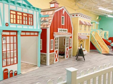 Custom Playhouses for your Business | Lilliput Play Homes Play Village, Play Town, Kids Play Centre, Castle Cottage, Kids Garage, Luxury Playhouses, Outdoor Playhouses, Custom Playhouse, Indoor Playground Design