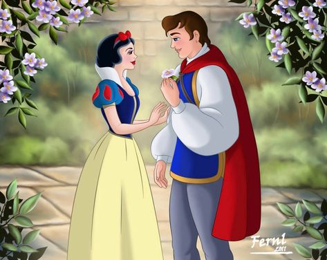 FERNL - Disney Snow White & Florian Snow White Wallpaper, Snow White And Prince, Snow White Prince, Disney Romance, Princess Snow White, Sette Nani, Disney Princess Snow White, Disney Princesses And Princes, Snow White Disney