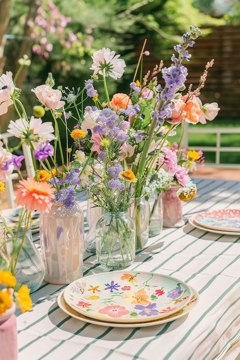 Floral 1st Birthday Party Decoration, Wildflowers Birthday Party, Fairy Garden Party Table Decor, Flower Birthday Party Ideas Decoration, Wildflower Baby Birthday Party, Wild Flower Theme Birthday Party, Wild Flower Birthday Party Table Decorations, Fairy First Birthday Decor, Whimsical Garden Birthday Party