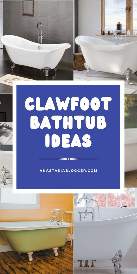 You can't deny that there is nothing more iconic than having clawfoot bathtubs for your bathrooms. Here are the best modern and vintage clawfoot bathtub ideas for you! #decorideas #bathroomdecor #bathtub Rustic Clawfoot Tub Bathroom, Claw Tub Bathroom, Claw Tub Bathroom Ideas, Bathrooms With Clawfoot Tubs, Vintage Bath Tub, Bathroom Clawfoot Tub, Bathroom With Clawfoot Tub, Tub Bathroom Ideas, Clawfoot Tub Bathroom