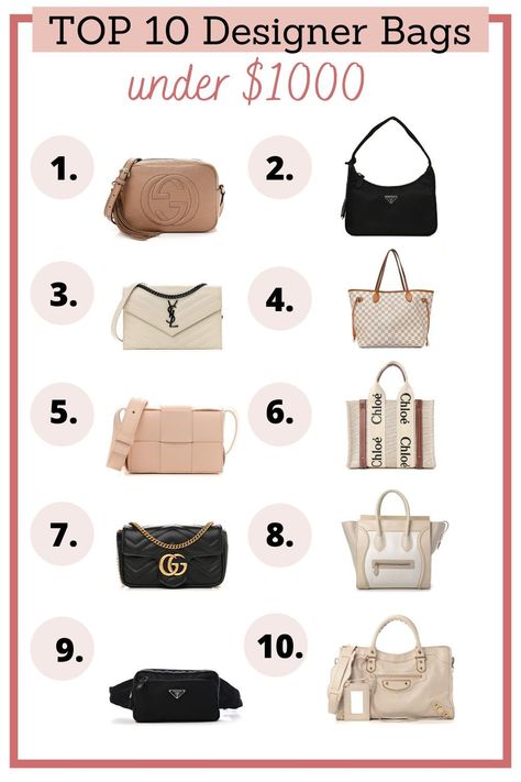 Trendy and popular designer handbags for summer 2022! How to get designer handbags for cheap, on sale, and no these are not designer dupe or knockoffs! Popular Designer Bags, Grandmother Clothes, Edgy Sandals, Affordable Online Clothing Stores, Wardrobe Challenge, Cheap Designer Bags, Soho Disco Bag, Bags 2022, Pink Lily Boutique