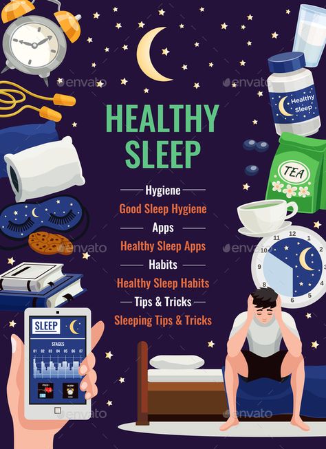 Healthy Sleep Poster #Healthy, #Sleep, #Poster Good Health And Well Being Poster, Apps Background, Healthy Hygiene, Night Starry Sky, Relaxing Yoga Poses, Magazine Layout Inspiration, Fruit Recipes Healthy, Constant Headaches, Sleep Tea