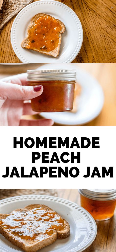 Peach Jalapeno Jam Recipes, Peach And Jalapeno Jam, Selling Jams And Jellies, Peach Pepper Jelly Recipe Easy, Jalapeno Peach Jam Recipe, Jalapeño Peach Jam, Peach Jalapeno Jelly, Pepper Jellies, Jalapeno Jam Recipe