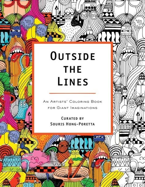 12 Adult Coloring Books: Relax, Unwind & Rediscover this Favorite Childhood Activity  bit.ly/OTLBOOK Line Artist, Outsider Artists, Buch Design, Adult Colouring, Colouring Book, Art Icon, Colouring Books, Faber Castell, Street Artists