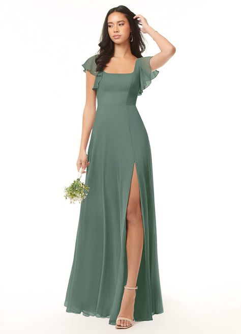 Sage Green Bridesmaid Dresses Modest, Eucalyptus Green Bridesmaid Dresses, Eucalyptus Dress, Eucalyptus Bridesmaid Dresses, Banquet Outfits, Beaufort Wedding, Green Dress Formal, Eucalyptus Bridesmaid Dress, Bridesmaid Dress Plus Size