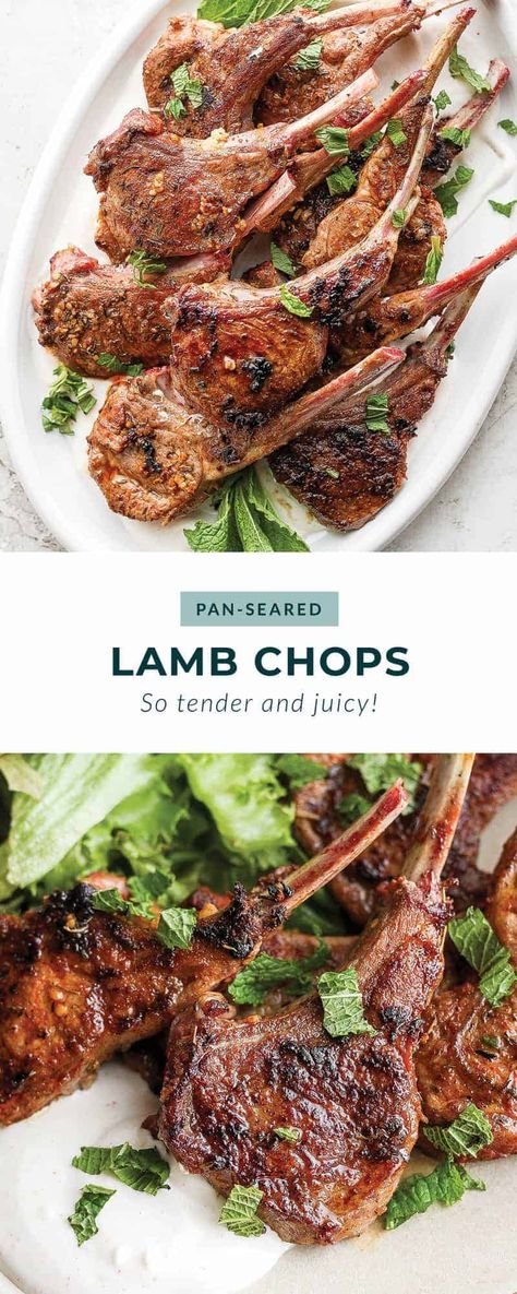 These delicious pan seared lamb chops feature bone-in lamb lollipop chops in an amazing dry rub and are served with a flavorful aioli sauce. Enjoy! All Up In My Grill Tastemade, Pan Seared Lamb Chops, Lollipop Lamb Chops, Seared Lamb Chops, Lamb Chops Marinade, Lamb Chops Pan Seared, Rosemary Lamb, Lamb Lollipops, Lamb Loin Chops