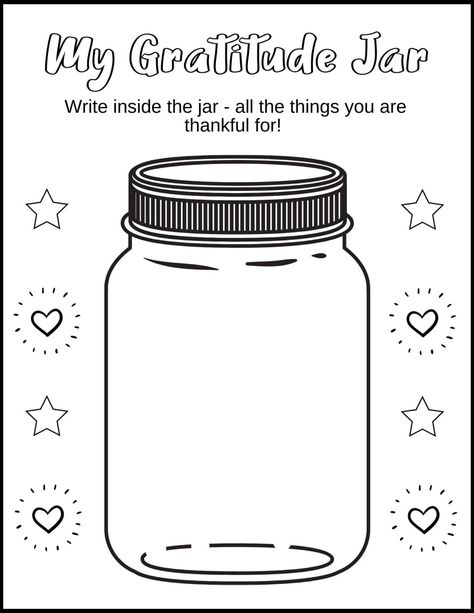 Gratitude Jar Worksheet Jar Worksheet, Compliment Jar, Icebreaker Games For Kids, Work Team Building Activities, Gratitude Crafts, Group Therapy Activities, Gratitude Jar, Self Esteem Activities, Gratitude Activities