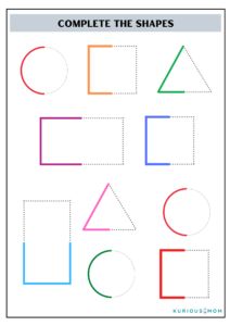 Shape activity worksheet for kids, shape activity for toddler, shape printable worksheet, shape activity for toddler, preschool shape activity, learn shapes Shapes And Colours Worksheet, Preschool Sight Words, Shape Activities Preschool, Activity Worksheet, Kids Worksheets Preschool, Pre Writing Activities, Worksheet For Kids, Shapes Preschool, Easy Cartoon Drawings