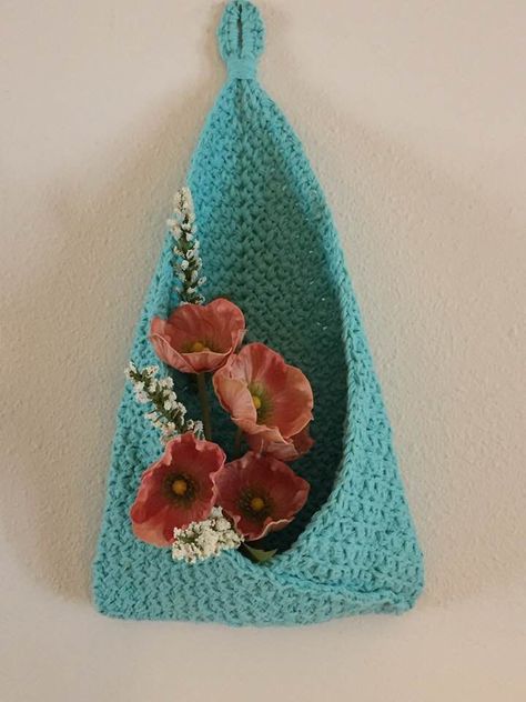 The crocheted Bramble basket makes a great storage organizer in a baby's room or to add a splash of color to your home decor. Bramble, Baby Room, Storage Organization, Color Splash, Crochet Earrings, Crochet, Color, Home Decor