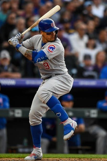 Famous Baseball Players, Baseball Dugout, Javier Baez, Coors Field, Baseball Wallpaper, Baseball Photography, Baseball Guys, Chicago Cubs Baseball, Baseball Pictures