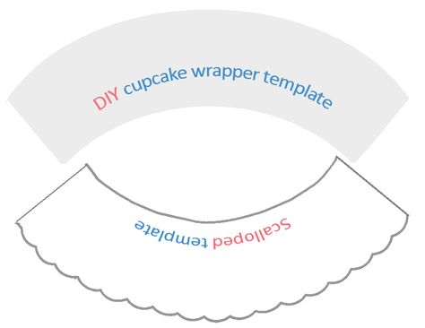 Cupcake Wrapper Template Cupcake Liners Diy, Cupcake Wrappers Diy, Cupcake Wrappers Template, Wrappers Diy, Cupcake Template, Cone Template, Diy Kids Party, Cupcake Wraps, Large Cupcake