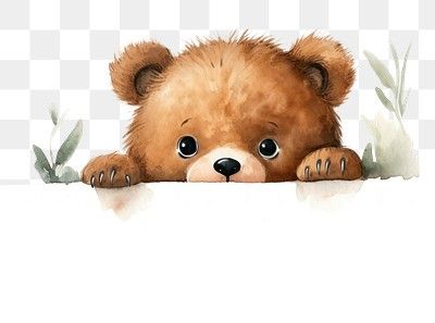 Bear bear mammal animal. AI | Premium Photo Illustration - rawpixel Animal Representation, Teddy Bear Watercolor, Teddy Bear Illustration, Bear Watercolor, Bear Images, Bear Clipart, Bear Teddy, Bear Bear, Bear Illustration