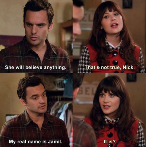 New Girl Memes, A Fathers Love, New Girl Funny, New Girl Tv Show, Funniest Quotes, Nick And Jess, New Girl Quotes, Jessica Day, Nick Miller