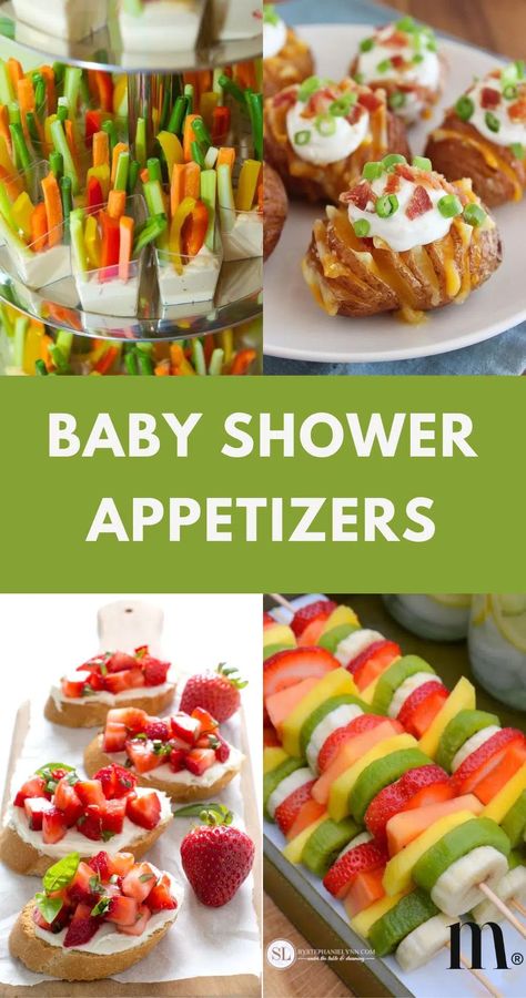 25+ Cute And Simple Baby Shower Appetizers Work Baby Shower Food, Appetizers For Baby Shower Girl, Veggie Baby Shower Ideas, Charcuterie Board For Baby Shower Girl, Baby Shower Appetizer Ideas, Summer Baby Shower Food Ideas, Baby Shower Snacks Girl, Finger Food For Baby Shower, Baby Shower Fruit Ideas