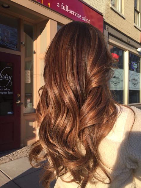 #balayage #highlights #hair #longhair #longlayers #goldwell #btcpics Highlights Hair, Makeup Stuff, Light Hair Color, Brown Blonde Hair, Amazing Hair, Hair Colours, Auburn Hair, Copper Hair, Beauty Queen