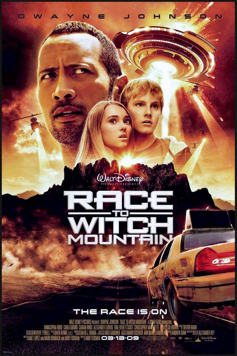 Race To Witch Mountain Race To Witch Mountain, Witch Mountain, Greg Kinnear, Walt Disney Movies, The Rock Dwayne Johnson, Walt Disney Pictures, Nicolas Cage, Family Movies, About Time Movie