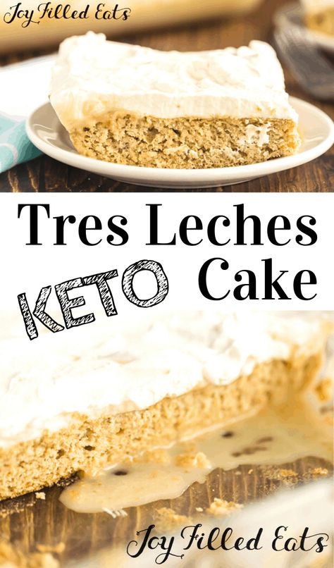 Trim Healthy Mama Dessert, Cuban Restaurant, Leches Cake, Postre Keto, Joy Filled Eats, Thm Desserts, Keto Friendly Desserts, Keto Cake, Tres Leches Cake