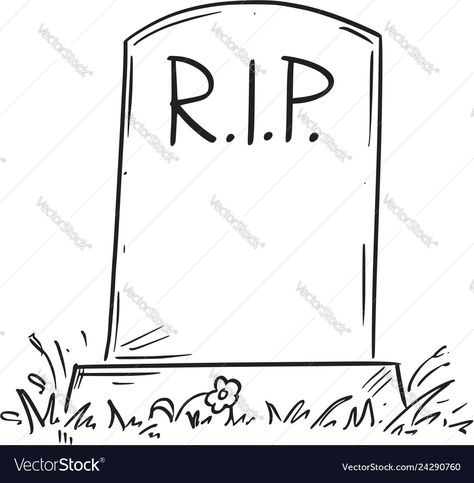 Rip Drawing, Conceptual Drawing, Cartoon Drawing, In Peace, Tombstone, Rest In Peace, Business Names, Cartoon Drawings, High Res