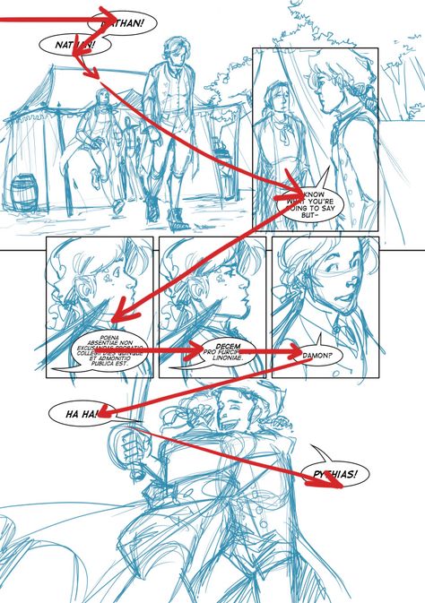 Comic Page Composition, Webcomic Panel Ideas, Paneling Comics, Composition Comic, Comic Sequence, How To Draw Comic Panels, Comic Book Storyboard, Comic Strip Inspiration, Movie Poster Drawing Base