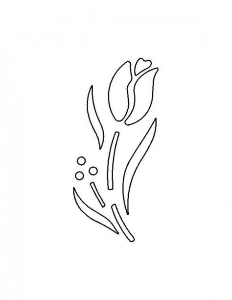 Tulip Stencil, Stencil Free Printable, Flower Wall Stencil, Printable Stencil, Stencils Printables, Tambour Embroidery, Free Stencils, Embroidery Works, Silhouette Ideas