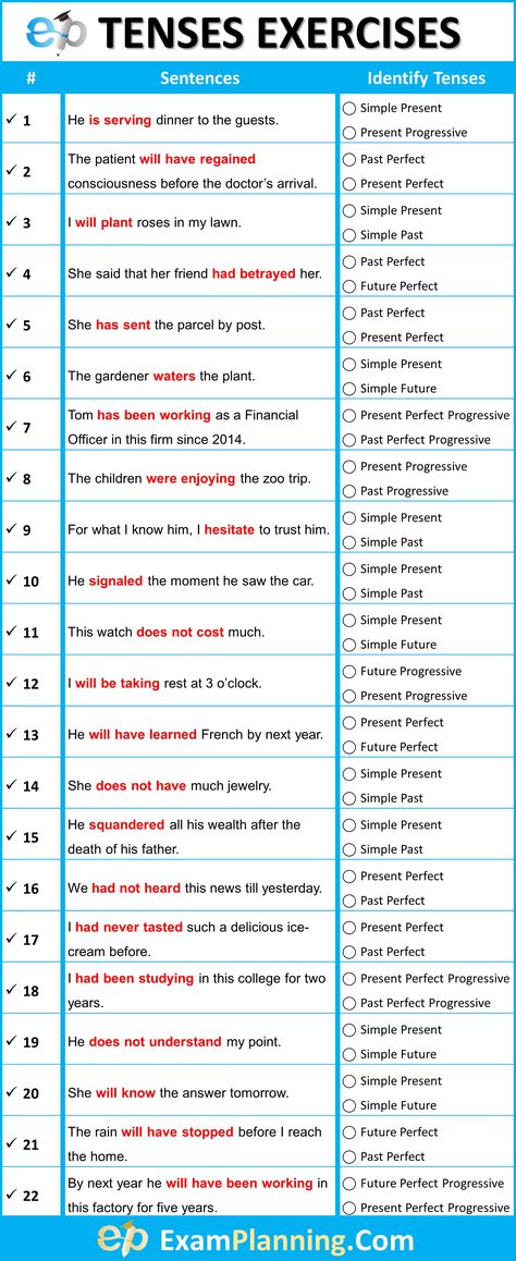 Mixed Tenses Exercises with Answers. To see the answers, view the post. Grammar Test Worksheets With Answers, Tenses Worksheet Class 6, Tenses Examples, All Tenses In English, English Tenses Exercises, Grammar Tenses Chart, English Grammar Tenses Chart, Tenses Worksheet, Tenses Exercises