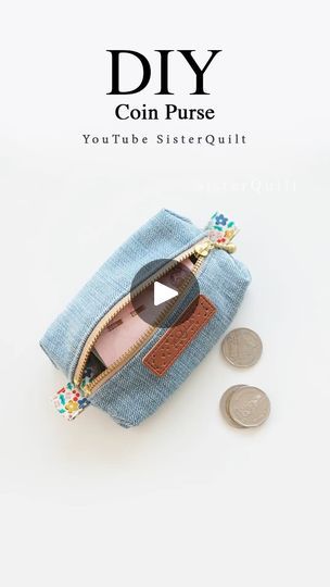 40K views · 538 reactions | How to make recycled denim coin purse  #post #online #handmade #Tutorial #jeans #sisterquilt #reelschallenge #reelsfacebook #DIY | SisterQuilt Diy Small Bag, Denim Coin Purse, Sewing Totes, Diy Coin Purse, Handmade Tutorial, Tote Bags Sewing, Interesting English Words, Bag Ideas, Recycled Denim