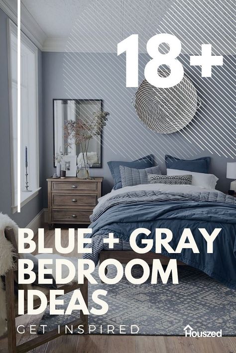 Get inspired with our BLUE AND GRAY BEDROOM IDEAS. Our images will help you create a great bedroom space, stylish decor and on trend... #bluegraybedroomideas #blueandgraybedroomideas #masterbedroomideasbluegray #masterbedroomideasgrayandblue #blueandgraybedroomideasdecorating #blueandgraybedroomdecor #navyblueandgraybedroomdecor #roomdecorbedroomgrayandblue #bedroomdecorgrayandblue #graybluebedroom #graybluebedroomideas #graybluebedroomdecor Blue And Gray Bedroom, Bachelor Bedroom Ideas, Bachelor Bedroom, Gray Bedroom Ideas, Light Blue Bedroom, Blue Gray Bedroom, Gray Bedroom Walls, Navy Blue Bedrooms, Grey Bedroom Decor