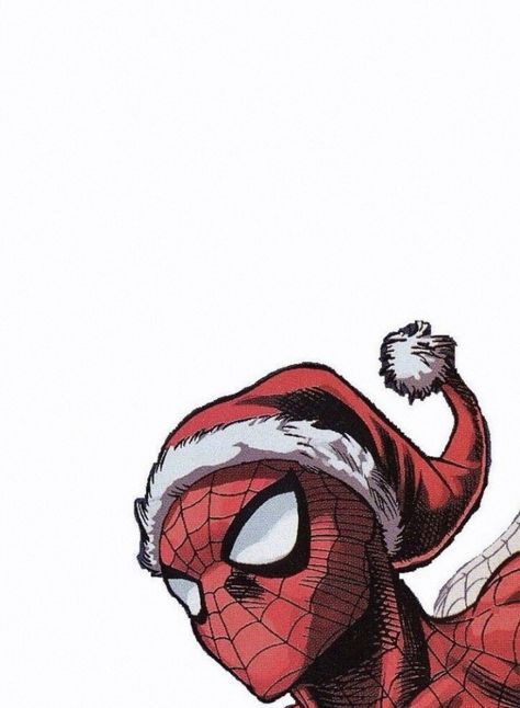 Spiderman Christmas Drawing, Merry Christmas Spiderman, Spider-man Christmas, Spiderman Christmas, Iphone Wallpaper Yellow, Spiderman Comic Art, Marvel Comics Vintage, Spiderman Drawing, Christmas Spider