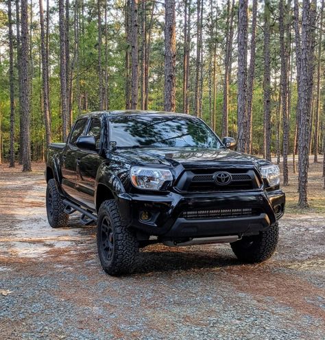 Black Toyota Tacoma, Black Tacoma, Toyota Tacoma Black, Fuel Rims, Trd Pro Wheels, 2014 Tacoma, Manifesting Future, Dog Goals, 2007 Toyota Tacoma