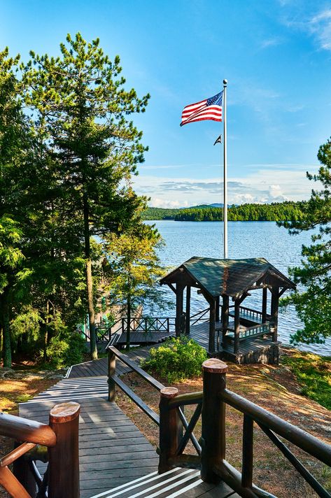 Step Inside This New York City Family's Ultimate Adirondacks Lodge | Architectural Digest Wilderness Retreat, Custom Canopy, English Room, The Adirondacks, City Family, Red Walls, Down To Earth, Fairy Houses, Step Inside