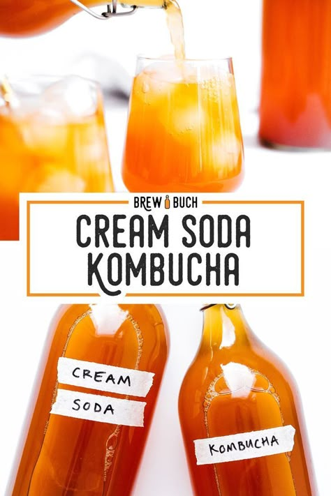 Kombucha Flavoring Recipes, Dr Pepper Kombucha Recipe, Second Fermentation Kombucha, Kombucha Making, Flavored Kombucha, Kombucha Flavors Recipes, Kombucha Recipes, Vanilla Dessert, Kombucha Flavors