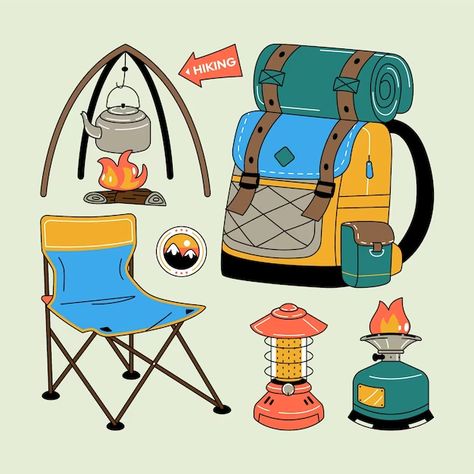 Page 24 | Hiking Clipart Images - Free Download on Freepik Hiking Clipart, Camping Cartoon, Book Art Diy, Hiking Equipment, Psd Files, Clipart Images, Design Inspo, Art Diy, Free Photos