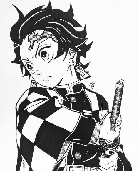 Tanjiro Pattern, Persona Anime, Anime Lineart, Tanjiro Kamado, Anime Tattoos, Character Sketch, Anime Character Drawing, Anime Eyes, Anime Sketch