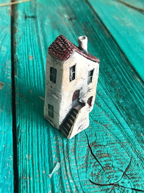 Art Objects, Handmade Clay, Little Houses, Art Object, Old House, Terrarium, Miniatures, Ships, Ceramics