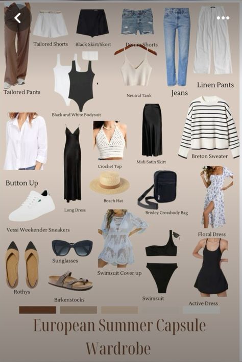 Europe Packing List Summer 3 Weeks, 54321 Packing, London Outfit Ideas, Travel Capsule Wardrobe Summer, Capsule Wardrobe Women, Europe Travel Outfits, Packing For Europe, European Summer Outfits, Fashion Capsule Wardrobe