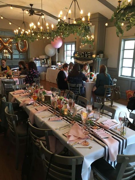 Bridal Shower In Restaurant, Bridal Shower Restaurant Decorations, Restaurant Bridal Shower Ideas, Bridal Shower At Restaurant, Tea Party Wedding Shower, Small Bridal Parties, Wedding Shower Party, Bridal Shower Inspo, Summer Bridal Showers