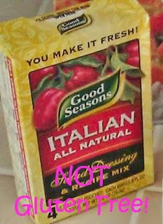 A Lazy Girl's Guide to Living Gluten Free: Homemade Italian Dressing Mix Good Seasonings Italian Dressing, Garden Salad Dressing, Olive Garden Dressing, Olive Garden Salad Dressing, Olive Garden Salad, Homemade Italian Dressing, Gluten Free Italian, Italian Dressing Mix, Italian Salad Dressing