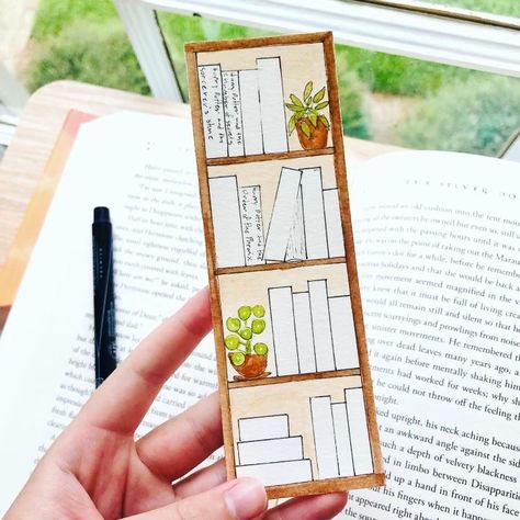 Bookmarks Diy Kids, Book Tracker Bookmark, Bookmark Watercolor, Color Journal, Bookmark Designs, Handmade Bookmarks Diy, Bookmarks Diy, Book Lovers Book, Bookmark Handmade