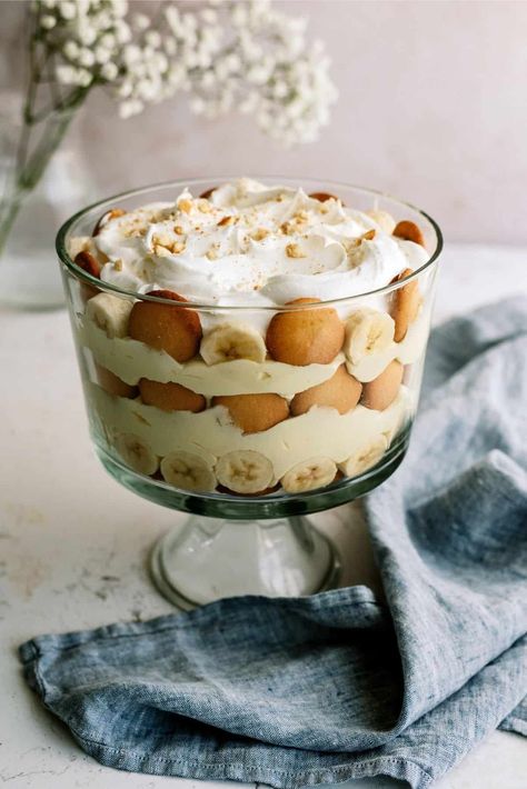 You need to try our best banana pudding (trifle) recipe! It is extremely delicious and creamy made with cream cheese and pudding mix.