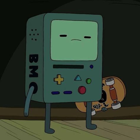 Cute Bmo Adventure Time Pfp, Skater Pfp Cartoon, Bmo Adventure Time Pfp, Adventure Time Characters, Adventure Time Wallpaper, Time Icon, Adventure Time Cartoon, 8bit Art, Happy Cartoon