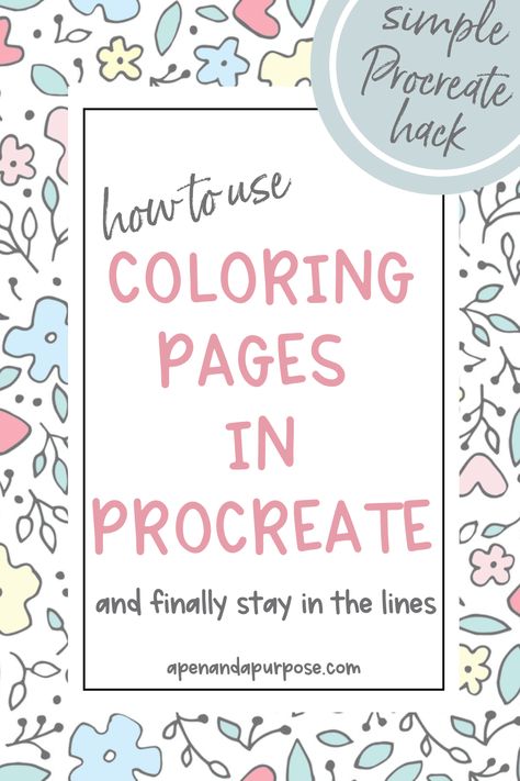 Coloring Page For Procreate, How To Colour On Procreate, Color Pages For Procreate, How To Make Coloring Pages On Procreate, How To Draw With Procreate, Coloring Pages Procreate, Drawings For Procreate, Coloring Pages Ipad, Procreate Simple Drawings