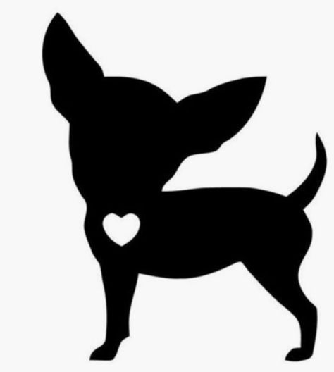 14 Of The Cutest Chihuahua Paintings - PetPress Chihuahua Tattoo, Dog Window, Lijiang, Paw Heart, Dog Decals, Chihuahua Lover, Cute Chihuahua, Chihuahua Love, Heart Svg