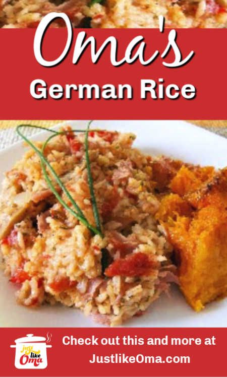 30-minute German Rice dinner made just like Oma! What a Wunderbar meal idea. So quick, simple, and best of all... deliciously German! German Rice, German Cuisine Recipes, German Side Dishes, Easy German Recipes, Traditional German Food, German Food Authentic, Oktoberfest Food, Austrian Recipes, Rice Side Dishes