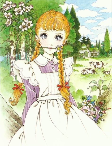 kiki-kawaii: Macoto takahashi - Anne of Green Gables * Google for Pinterest pals1500 free paper dolls at Arielle Gabriels The International Paper Doll Society also Google free paper dolls at The China Adventures of Arielle Gabriel * Makoto Takahashi, Macoto Takahashi Art, Macoto Takahashi, Rococo Era, Retro Manga, Manga Illustrations, Reference Ideas, Shojo Anime, Vintage Manga