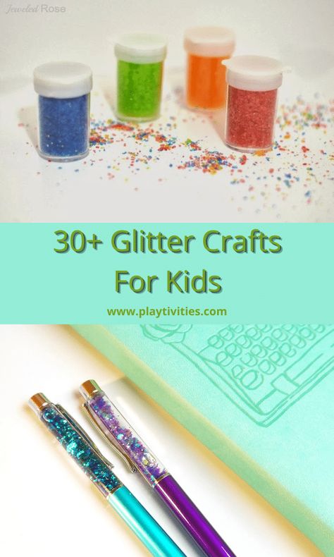 30+ DIY Glitter Crafts for Kids Glitter Craft Ideas, Glitter Crafts For Kids, Glitter Projects For Kids, Diy Glitter Crafts, 90s Crafts, Crafts With Glitter, Glitter Glue Crafts, Glitter Crafts Diy, Glitter Projects